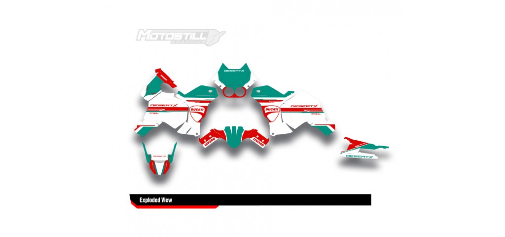 DUCATI DESERT X GRAPHIC SET - DECAL KIT