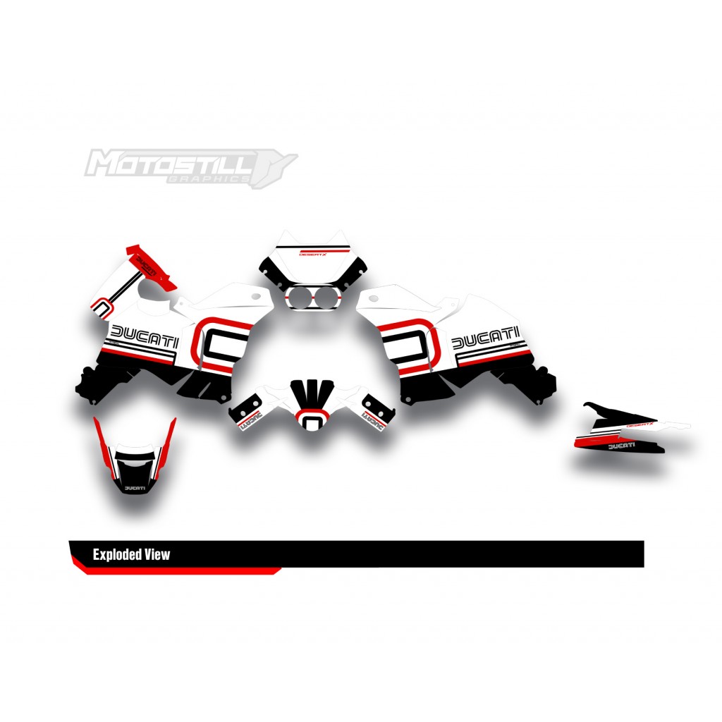 DUCATI DESERT X GRAPHIC SET - DECAL KIT