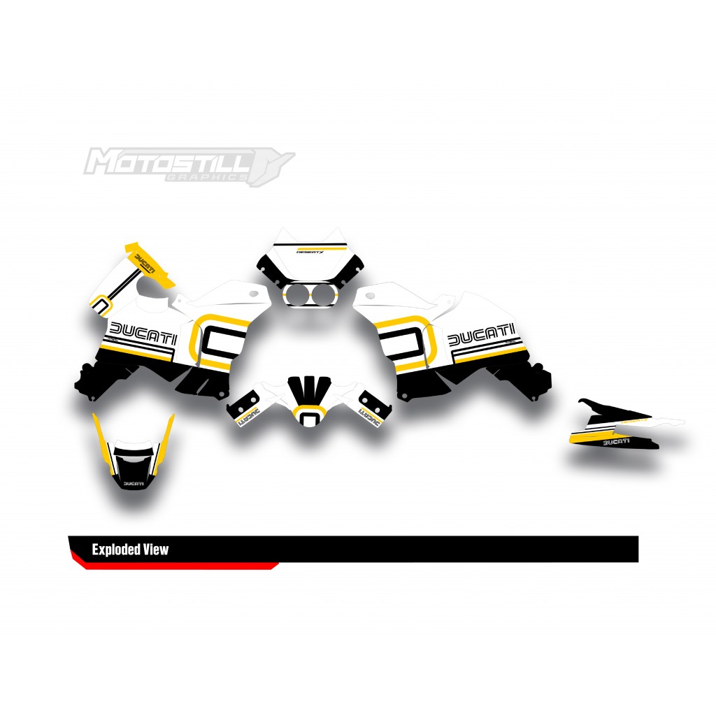 DUCATI DESERT X GRAPHIC SET - DECAL KIT