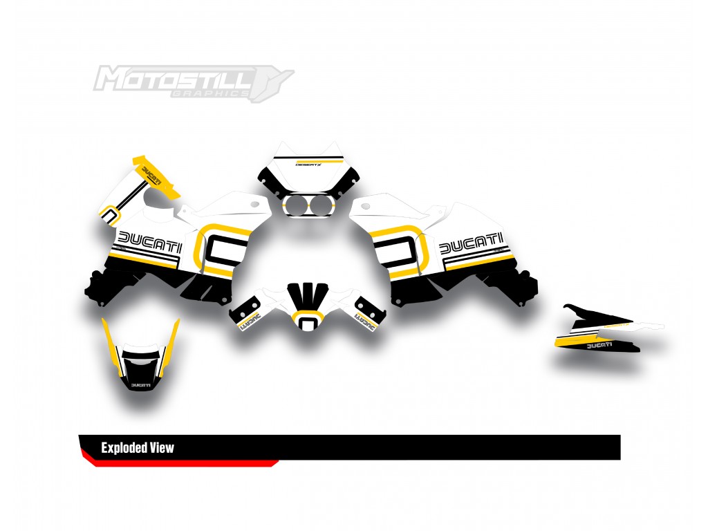 DUCATI DESERT X GRAPHIC STICKER KIT