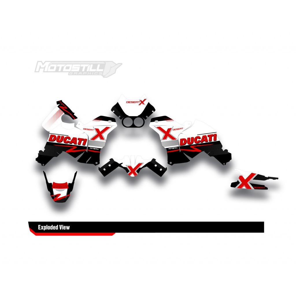 DUCATI DESERT X GRAPHIC SET - DECAL KIT
