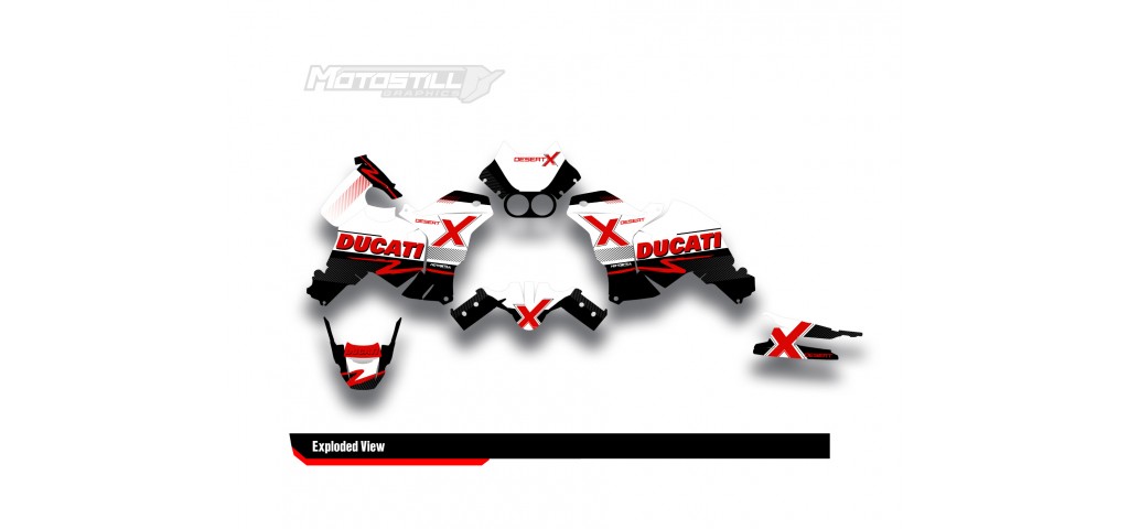 DUCATI DESERT X GRAPHIC SET - DECAL KIT