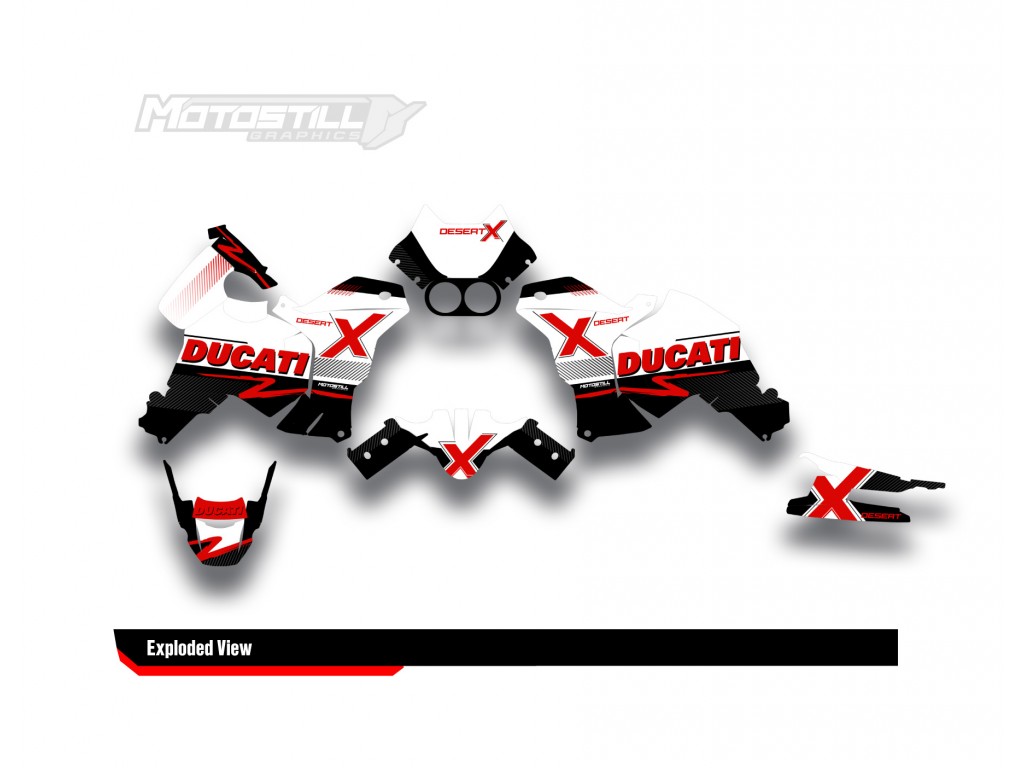 DUCATI DESERT X GRAPHIC STICKER KIT