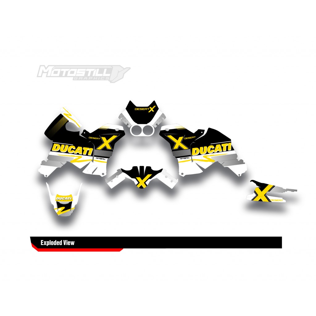 DUCATI DESERT X GRAPHIC SET - DECAL KIT