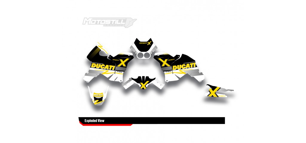 DUCATI DESERT X GRAPHIC SET - DECAL KIT