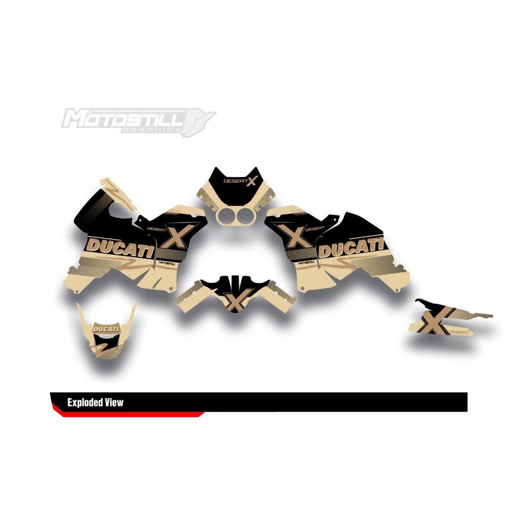 DUCATI DESERT X GRAPHIC SET - DECAL KIT
