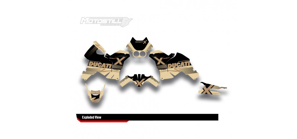 DUCATI DESERT X GRAPHIC SET - DECAL KIT