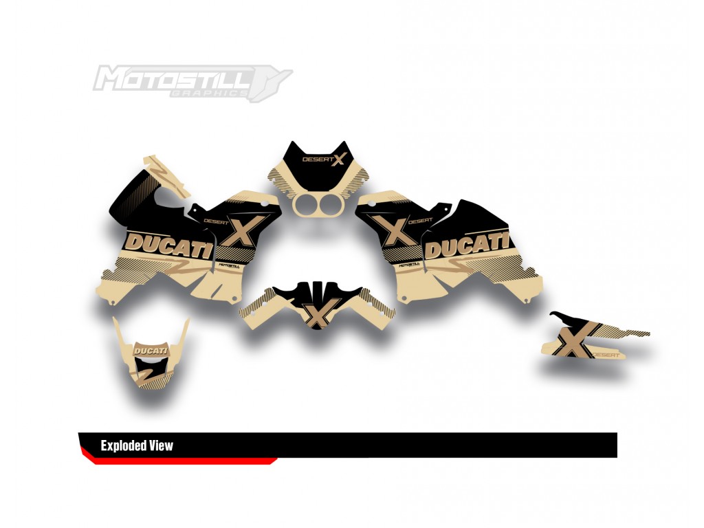 DUCATI DESERT X GRAPHIC STICKER KIT