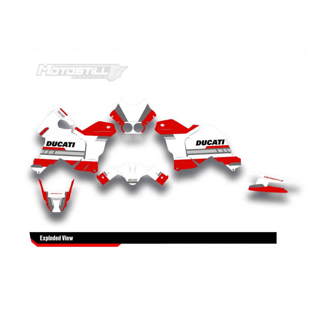 DUCATI DESERT X GRAPHIC SET - DECAL KIT