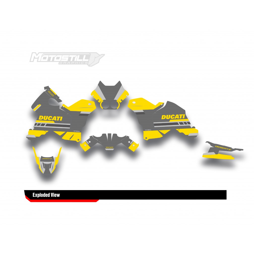 DUCATI DESERT X GRAPHIC SET - DECAL KIT
