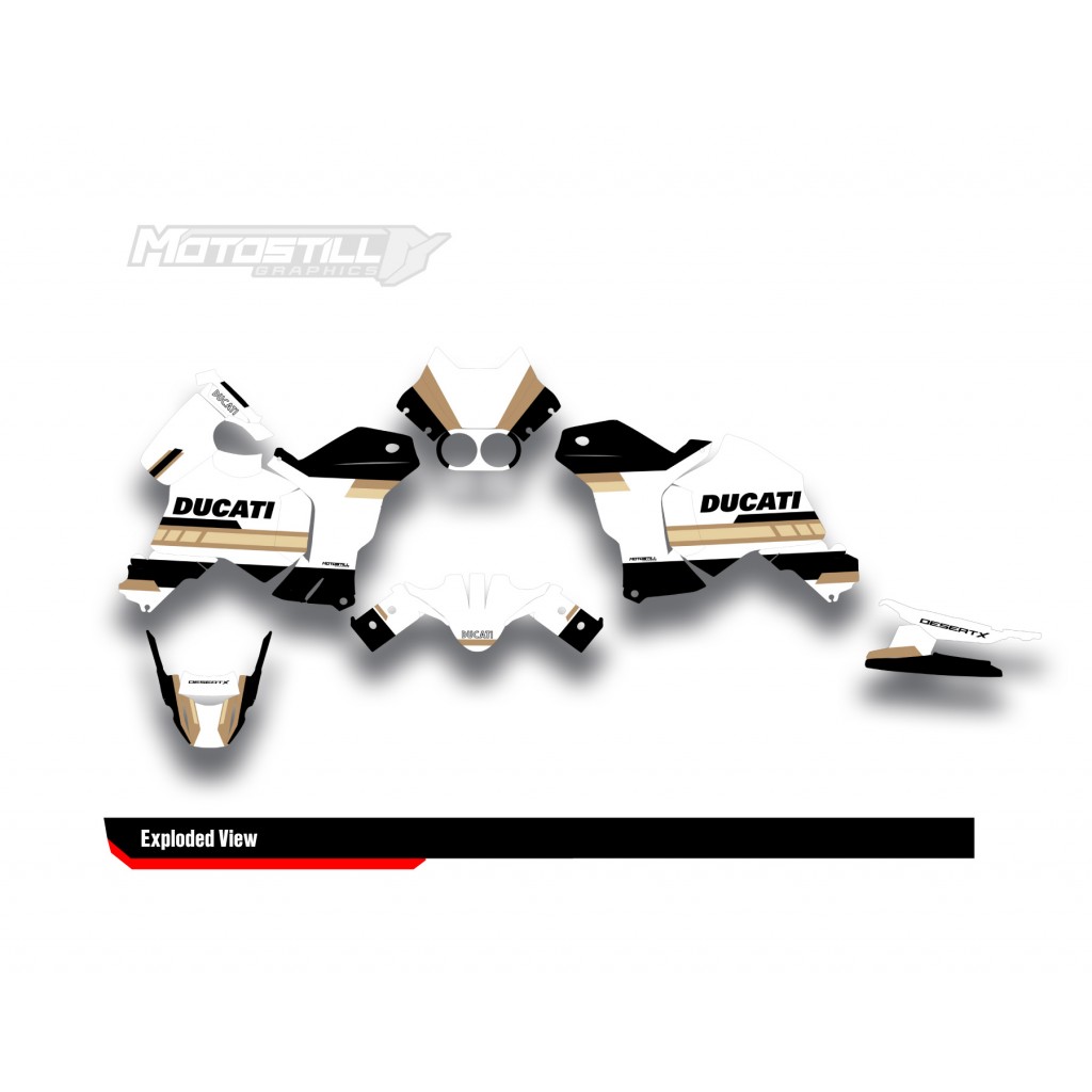 DUCATI DESERT X GRAPHIC SET - DECAL KIT