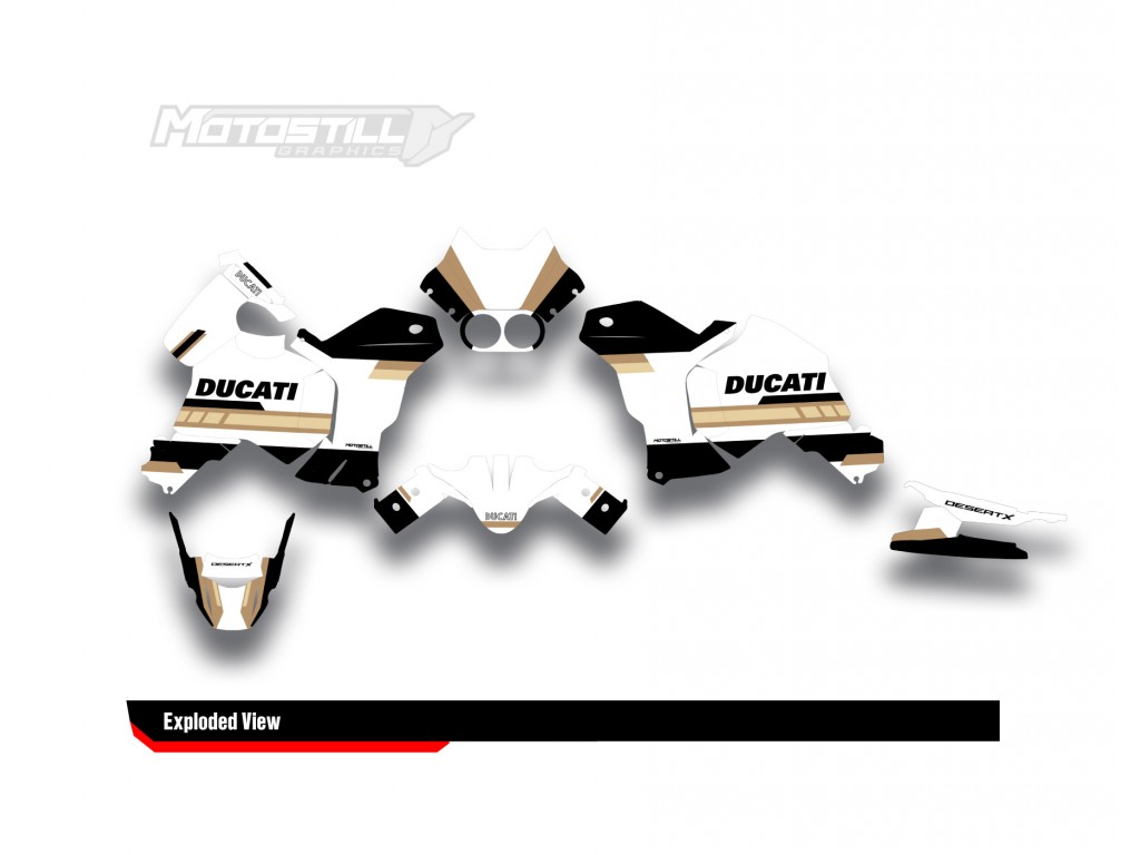 DUCATI DESERT X GRAPHIC STICKER KIT