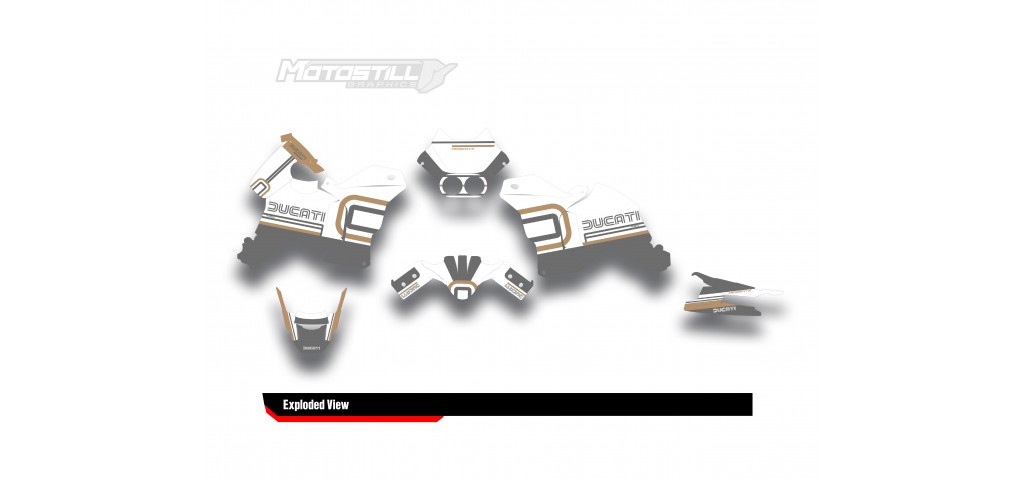 DUCATI DESERT X GRAPHIC SET - DECAL KIT