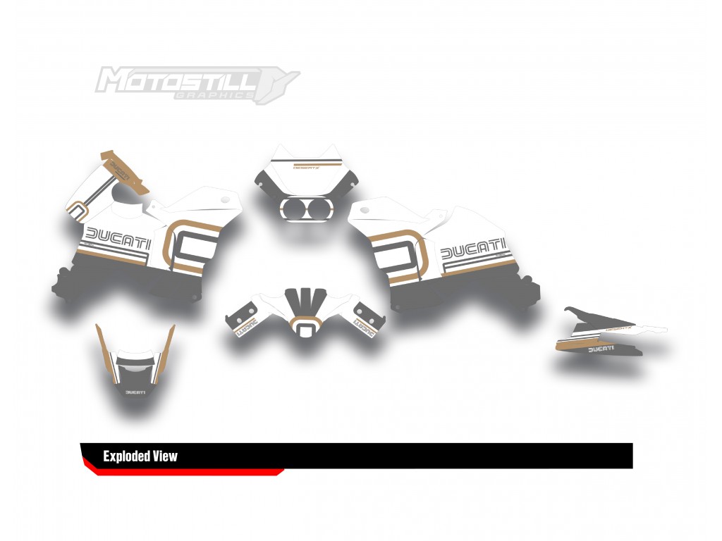 DUCATI DESERT X GRAPHIC STICKER KIT