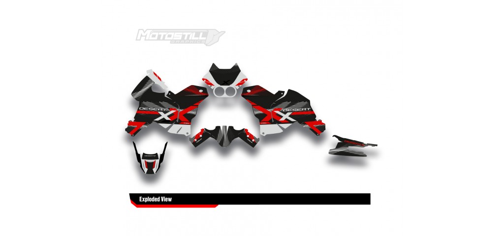 DUCATI DESERT X GRAPHIC SET - DECAL KIT