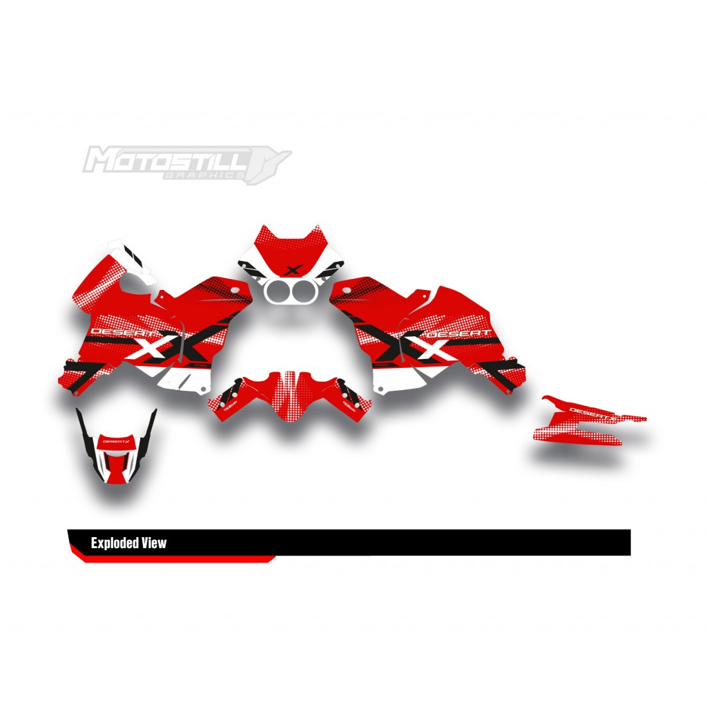 DUCATI DESERT X GRAPHIC SET - DECAL KIT