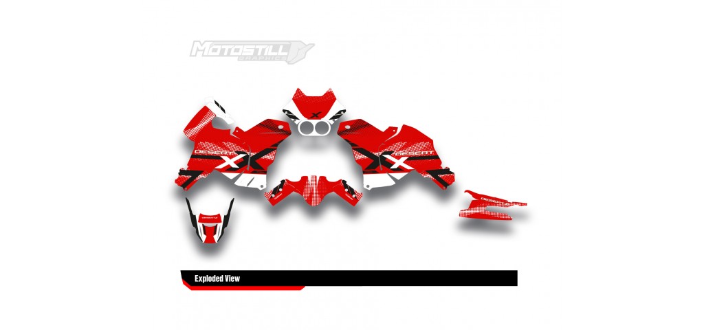 DUCATI DESERT X GRAPHIC SET - DECAL KIT