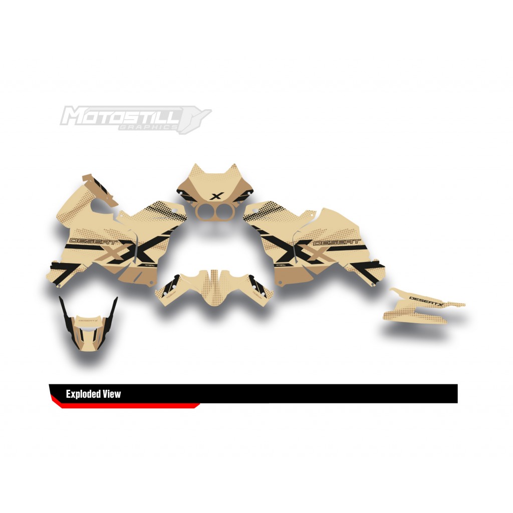DUCATI DESERT X GRAPHIC SET - DECAL KIT