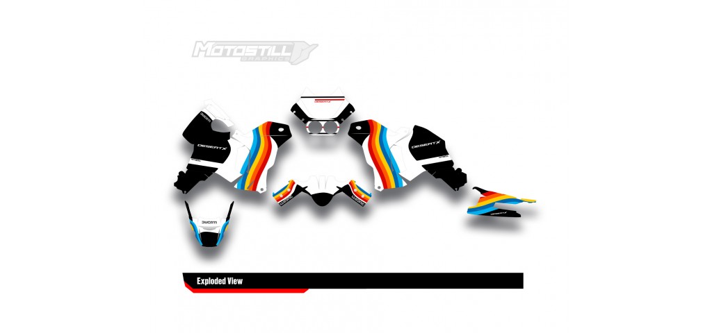 DUCATI DESERT X GRAPHIC SET - DECAL KIT
