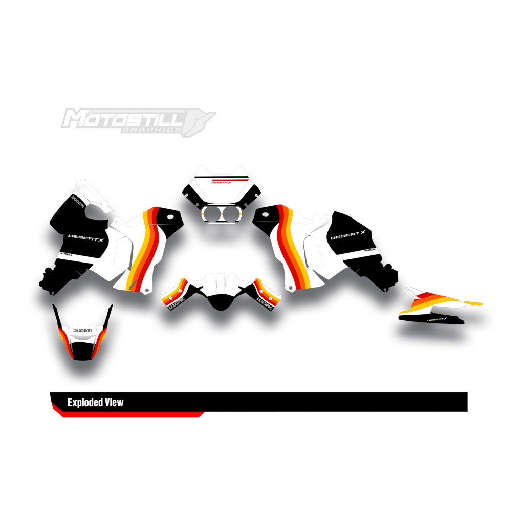 DUCATI DESERT X GRAPHIC SET - DECAL KIT
