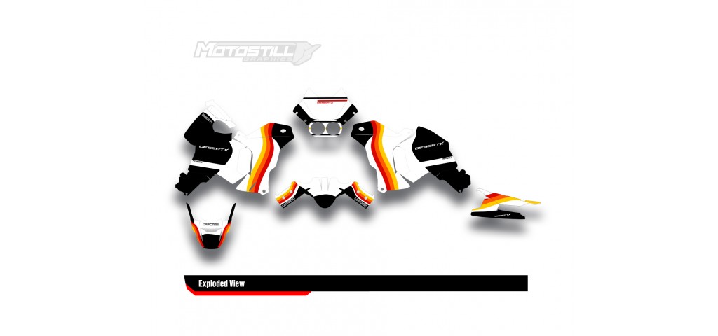 DUCATI DESERT X GRAPHIC SET - DECAL KIT