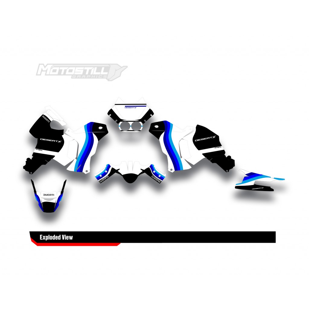 DUCATI DESERT X GRAPHIC SET - DECAL KIT