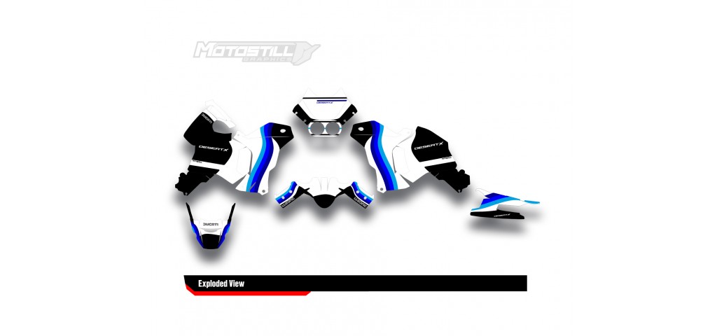 DUCATI DESERT X GRAPHIC SET - DECAL KIT