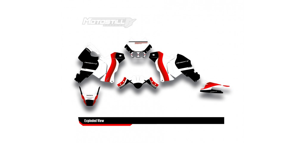 DUCATI DESERT X GRAPHIC SET - DECAL KIT
