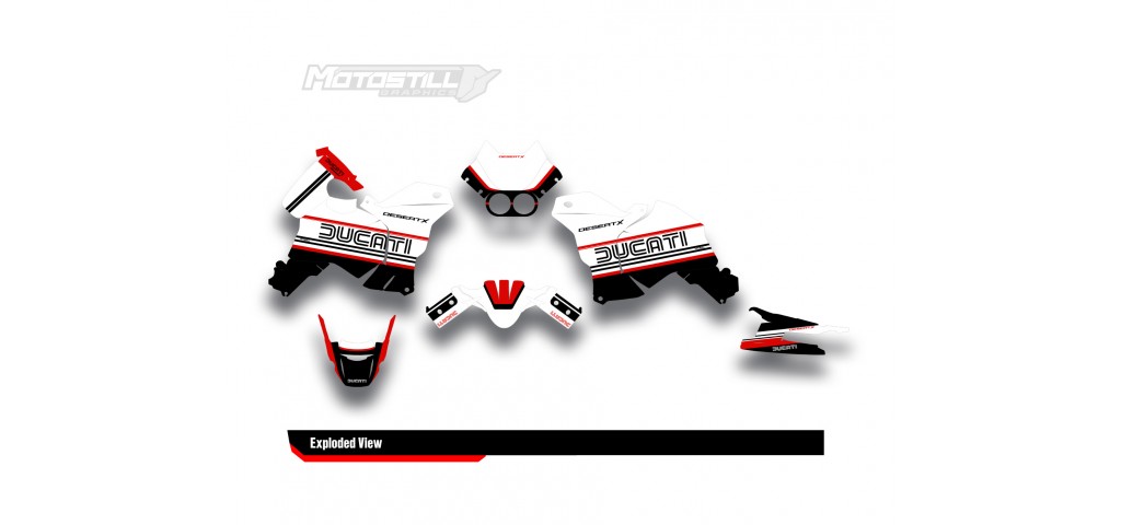 DUCATI DESERT X GRAPHIC SET - DECAL KIT