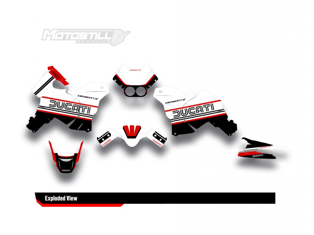 DUCATI DESERT X GRAPHIC STICKER KIT