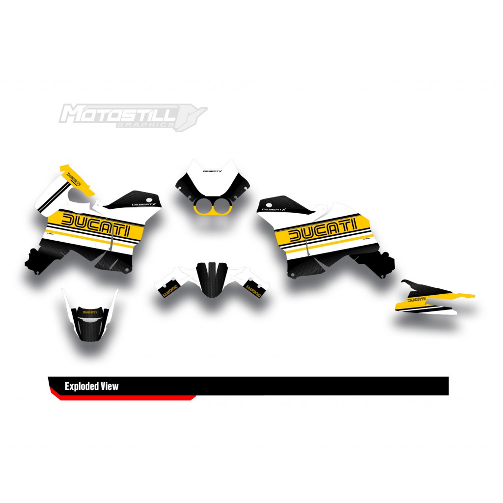 DUCATI DESERT X GRAPHIC SET - DECAL KIT