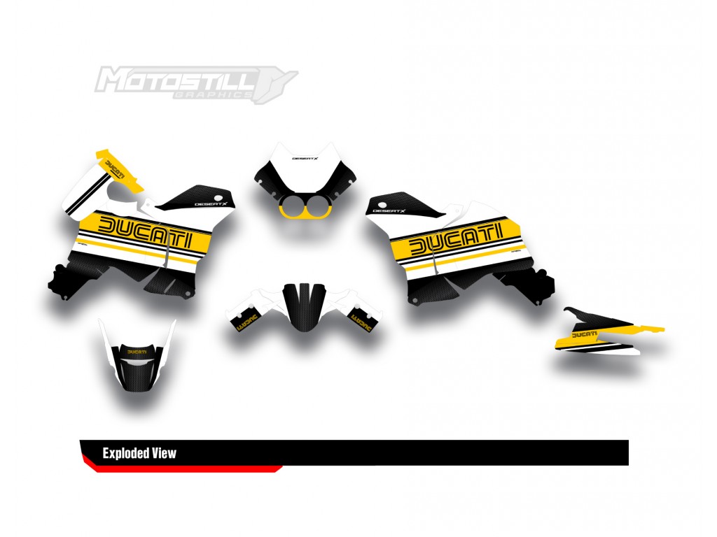 DUCATI DESERT X GRAPHIC STICKER KIT