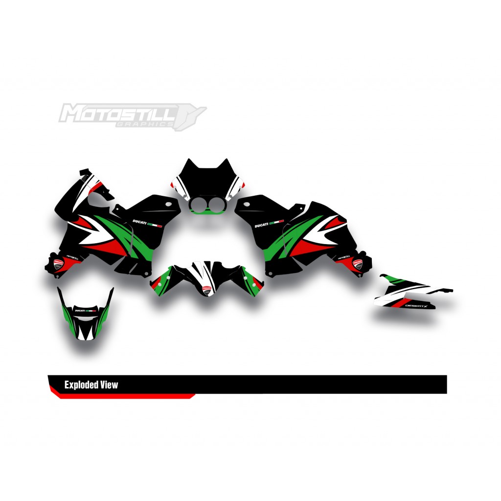 DUCATI DESERT X GRAPHIC SET - DECAL KIT