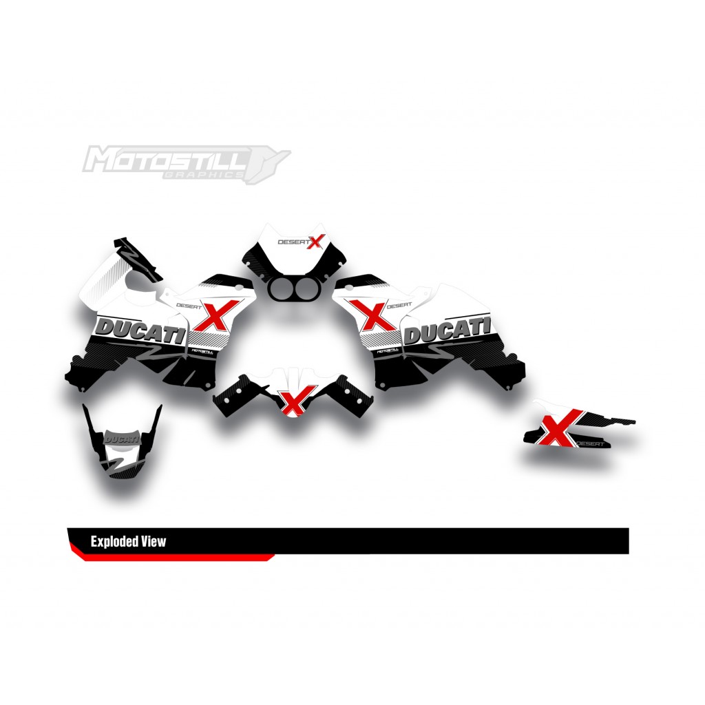 DUCATI DESERT X GRAPHIC SET - DECAL KIT