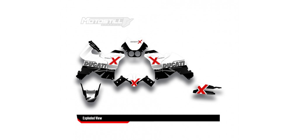 DUCATI DESERT X GRAPHIC SET - DECAL KIT