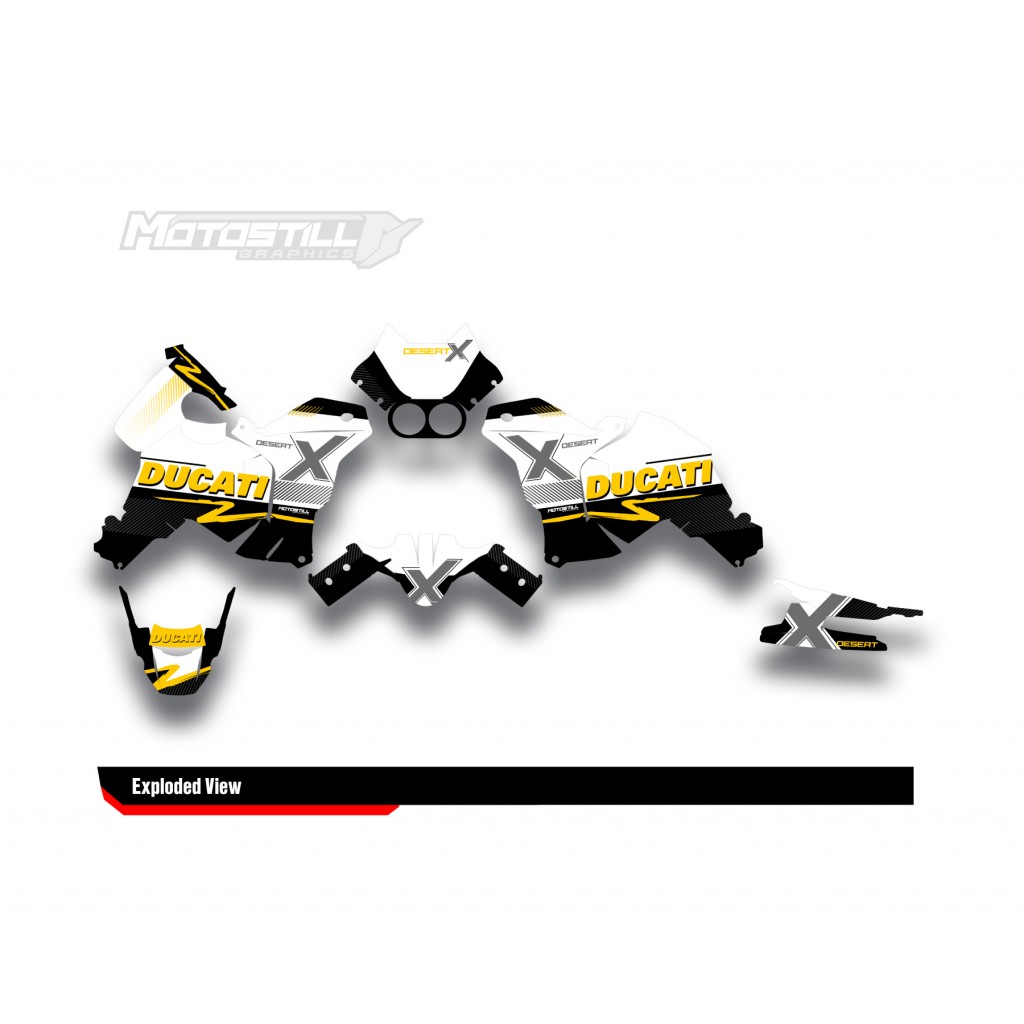DUCATI DESERT X GRAPHIC SET - DECAL KIT