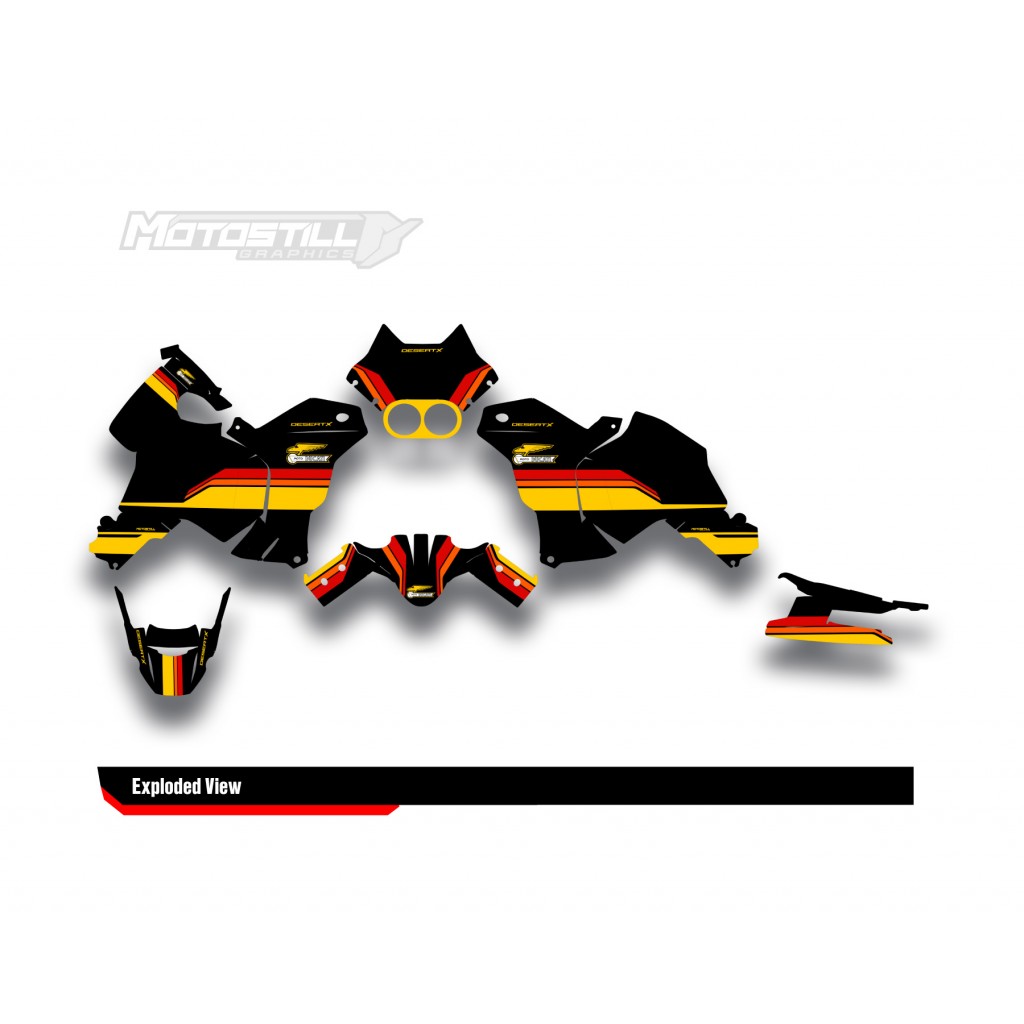 DUCATI DESERT X GRAPHIC SET - DECAL KIT