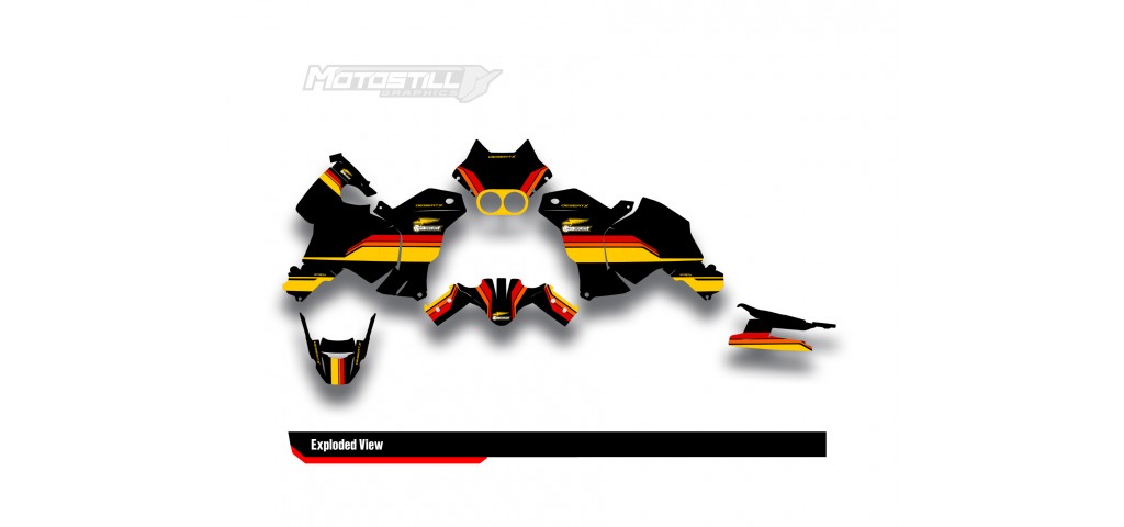 DUCATI DESERT X GRAPHIC SET - DECAL KIT