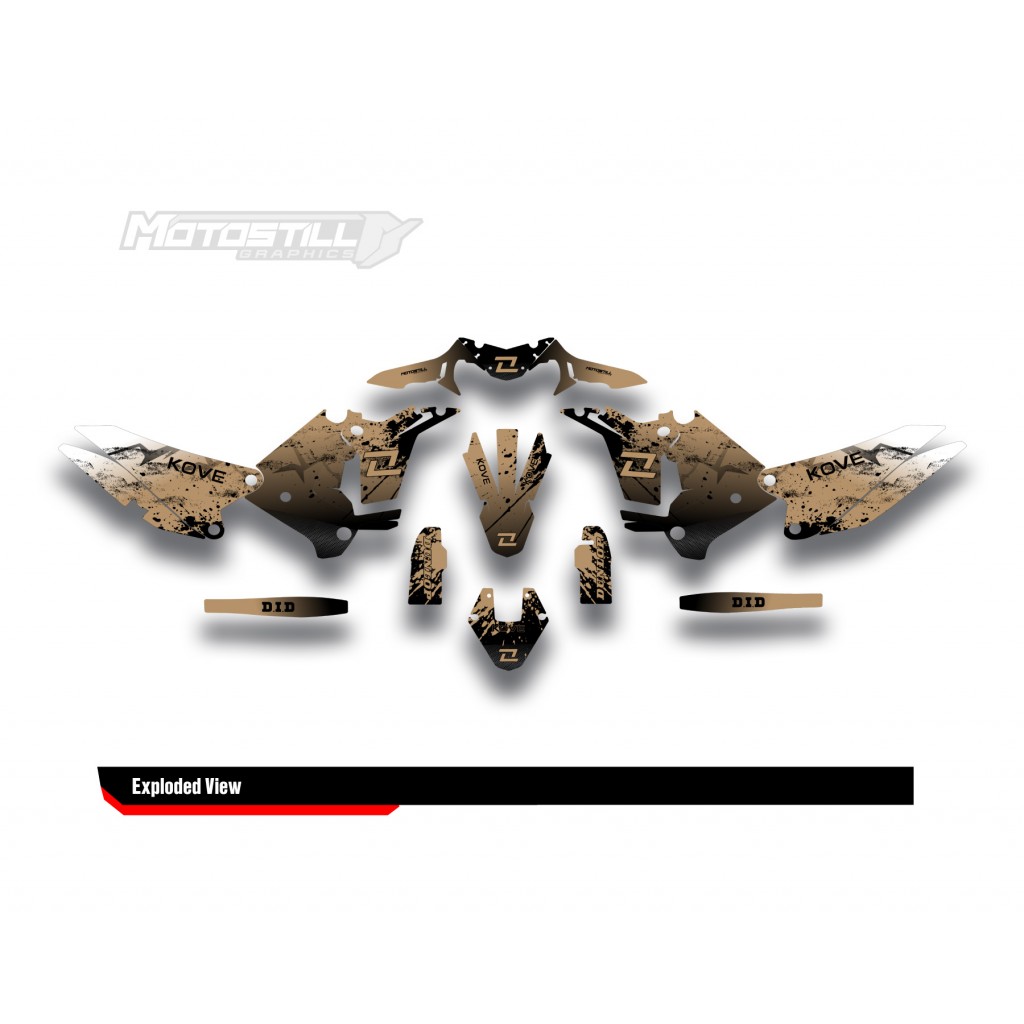 KOVE 450 RALLY 2023-2025 GRAPHIC STICKER KIT                                       