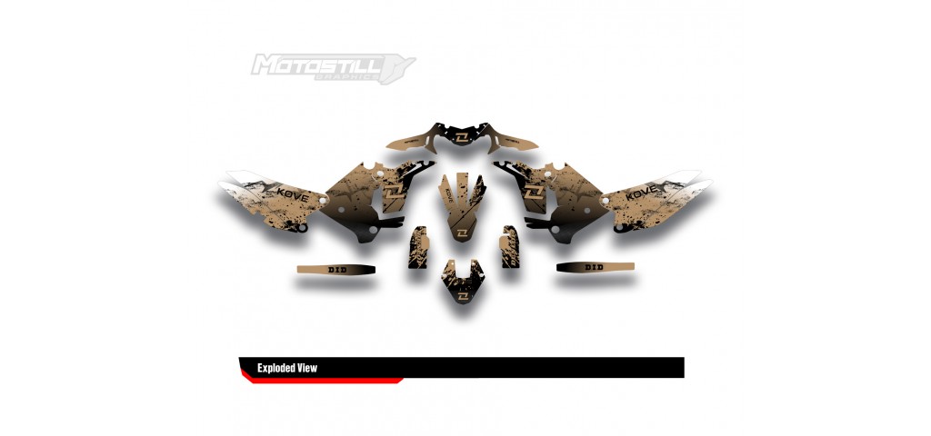 KOVE 450 RALLY 2023-2025 GRAPHIC STICKER KIT                                       