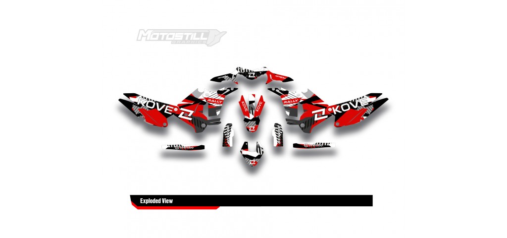 KOVE 450 RALLY 2023-2025 GRAPHIC STICKER KIT                                       