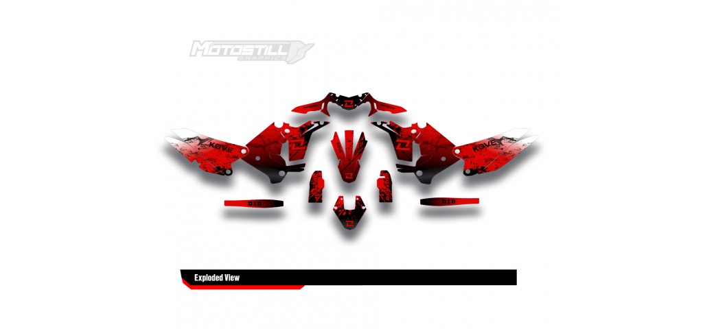 KOVE 450 RALLY 2023-2025 GRAPHIC STICKER KIT                                       