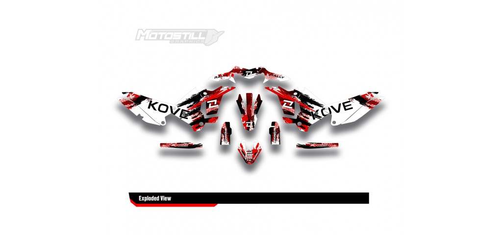 KOVE 450 RALLY 2023-2025 GRAPHIC STICKER KIT                                       