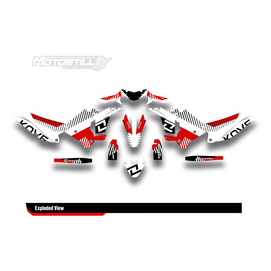 KOVE 450 RALLY 2023-2025 GRAPHIC STICKER KIT                                       
