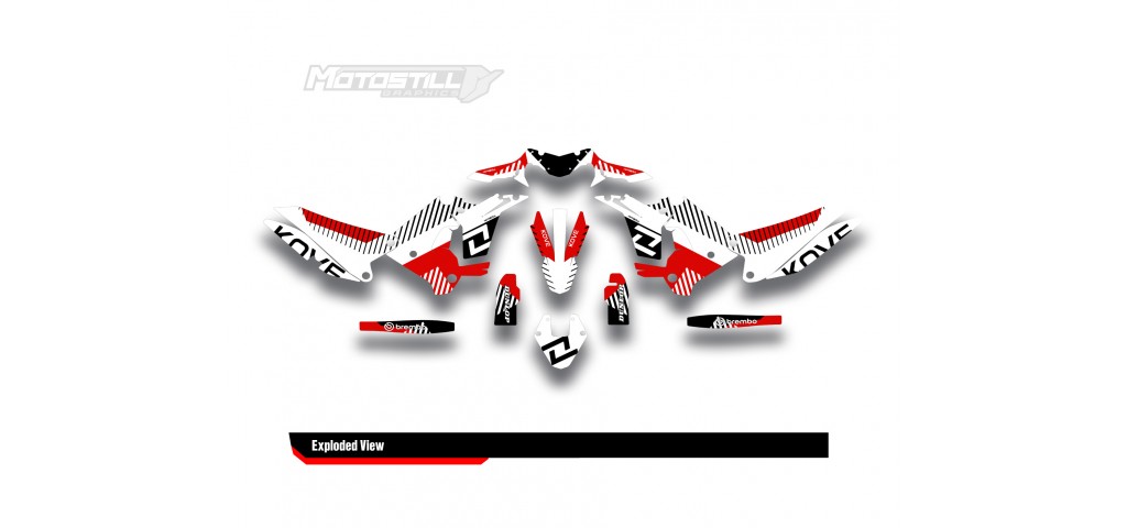 KOVE 450 RALLY 2023-2025 GRAPHIC STICKER KIT                                       