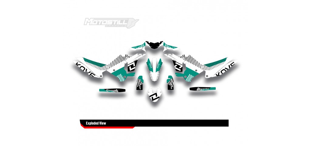 KOVE 450 RALLY 2023-2025 GRAPHIC STICKER KIT                                       