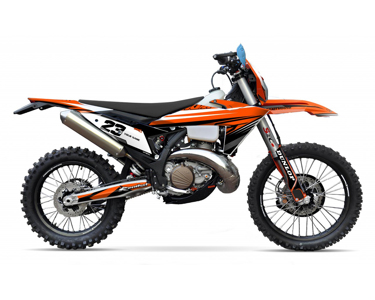 YUKİ DIRTY PAWS 2024 GRAPHIC SET / DECAL KIT              