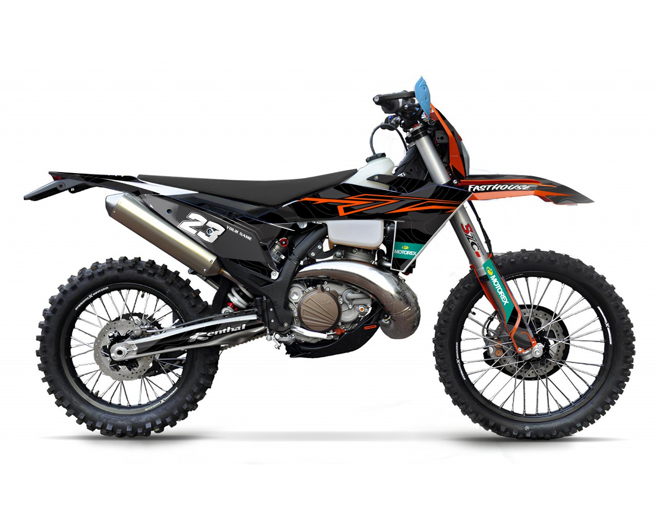 YUKİ DIRTY PAWS 2024 GRAPHIC SET / DECAL KIT              