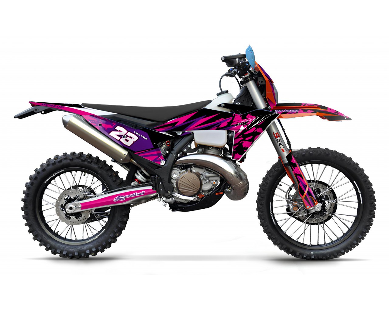 YUKİ DIRTY PAWS 2024 GRAPHIC SET / DECAL KIT              