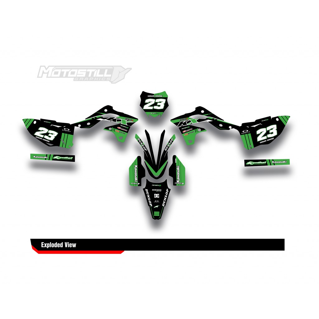 KAWASAKI KX 250F 2013 - 2016 GRAPHIC STICKER KIT